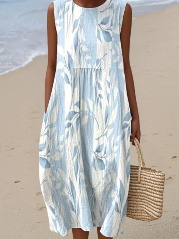 Joy | Vestido Midi de Hojas