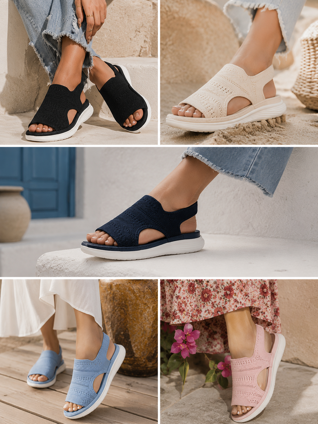 Anna™ | Sandalias de plataforma transpirables para mujer