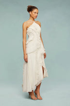 LIYANA | Vestido de volantes en espiral
