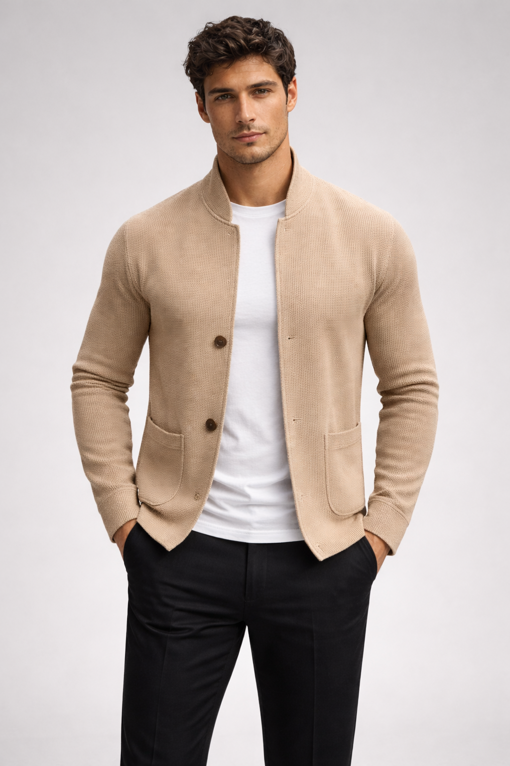 Leon |  Chaqueta de punto con relieve