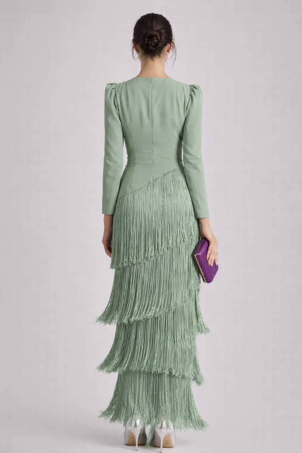 Clara | Vestido midi elegante de flecos