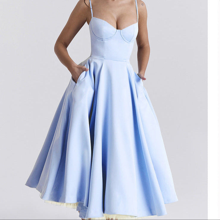 YLIANA | Vestido midi veraniego romántico