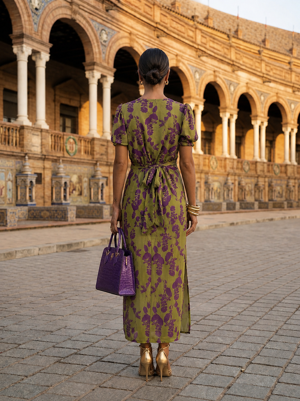 Loto | Vestido Maxi Floral con Caída Fluida