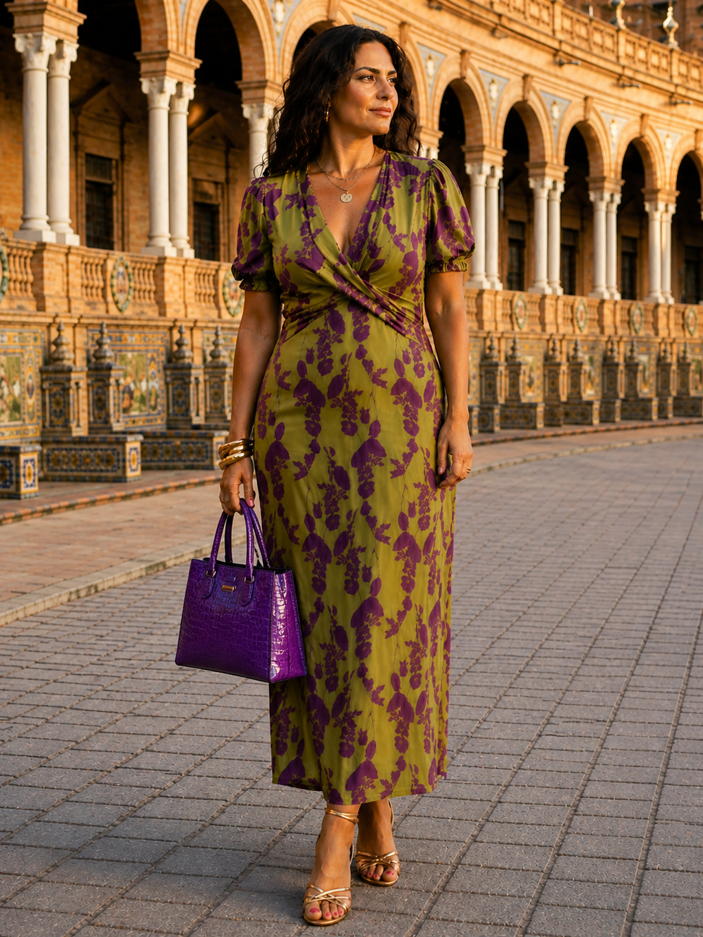 Loto | Vestido Maxi Floral con Caída Fluida