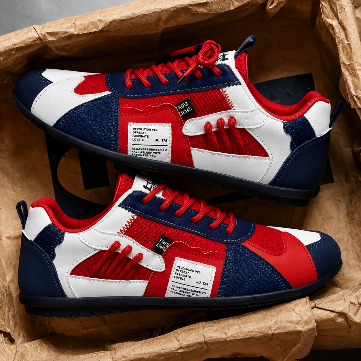 GIOVANNI | Zapatillas retro multicolor