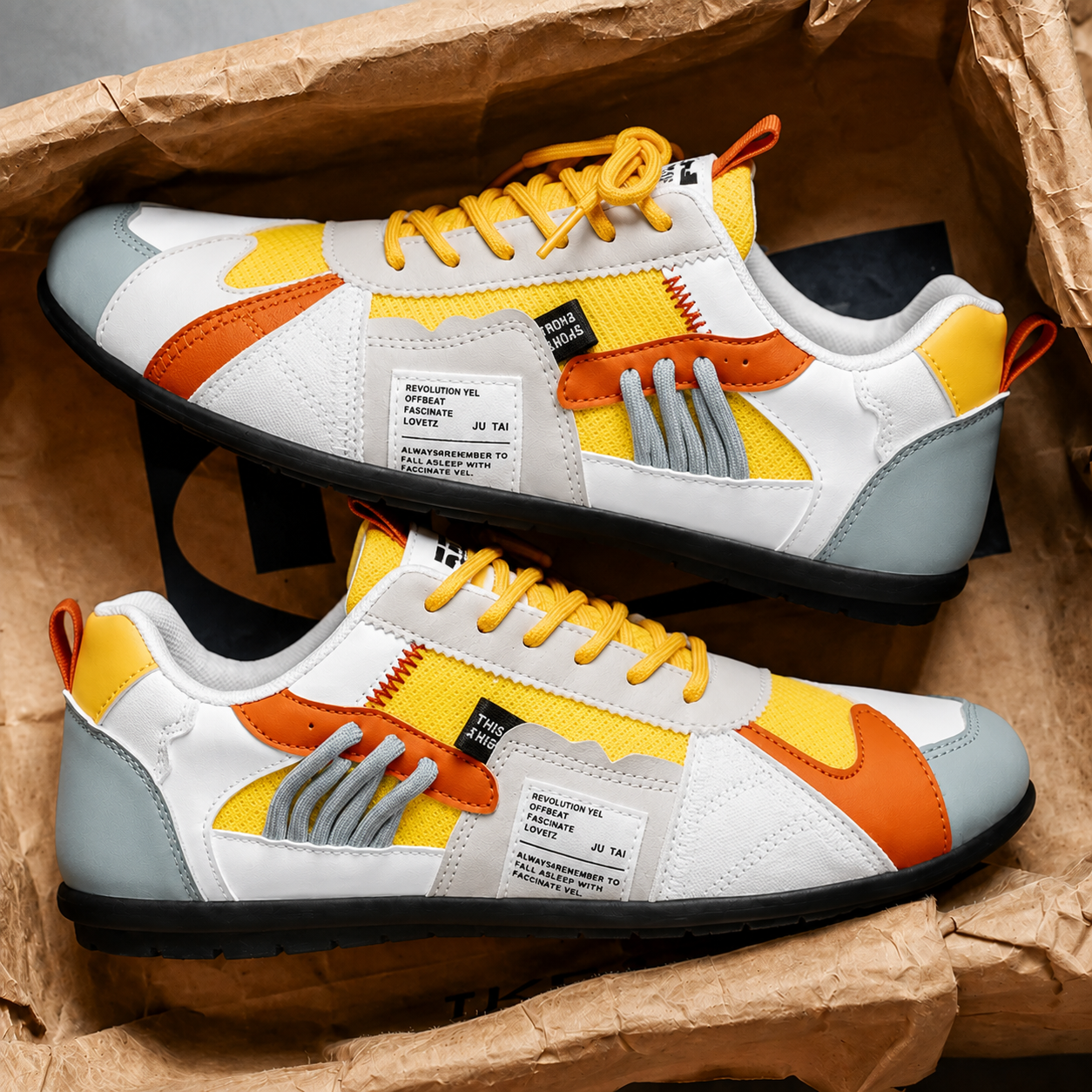 GIOVANNI | Zapatillas retro multicolor