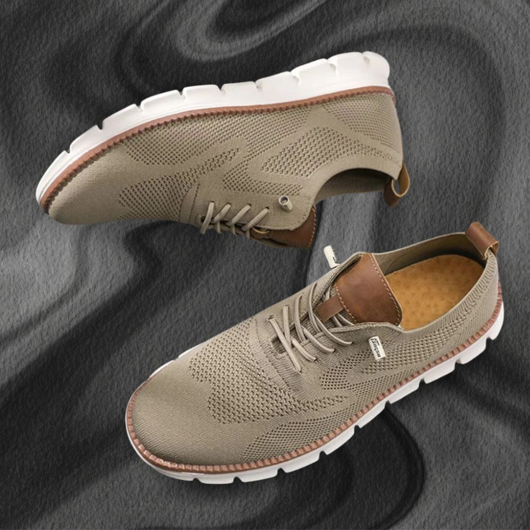 Yago | Zapatillas Caqui-Blanco