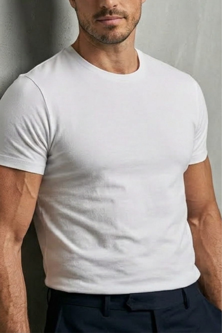 White | Camiseta básica slim fit