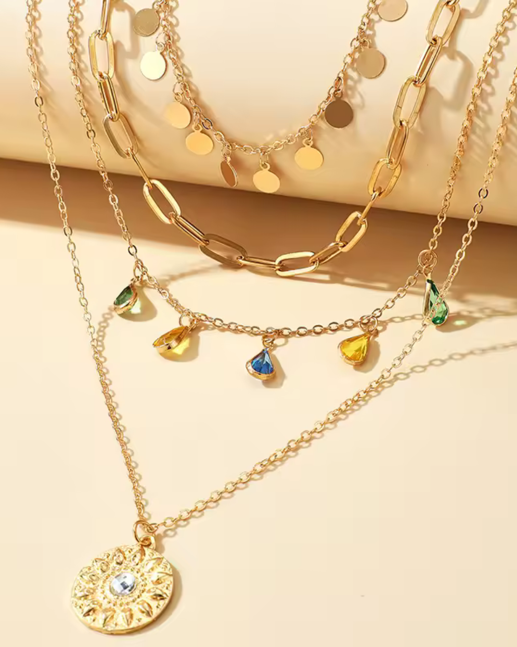PAZ | Collar Eclipse Dorado