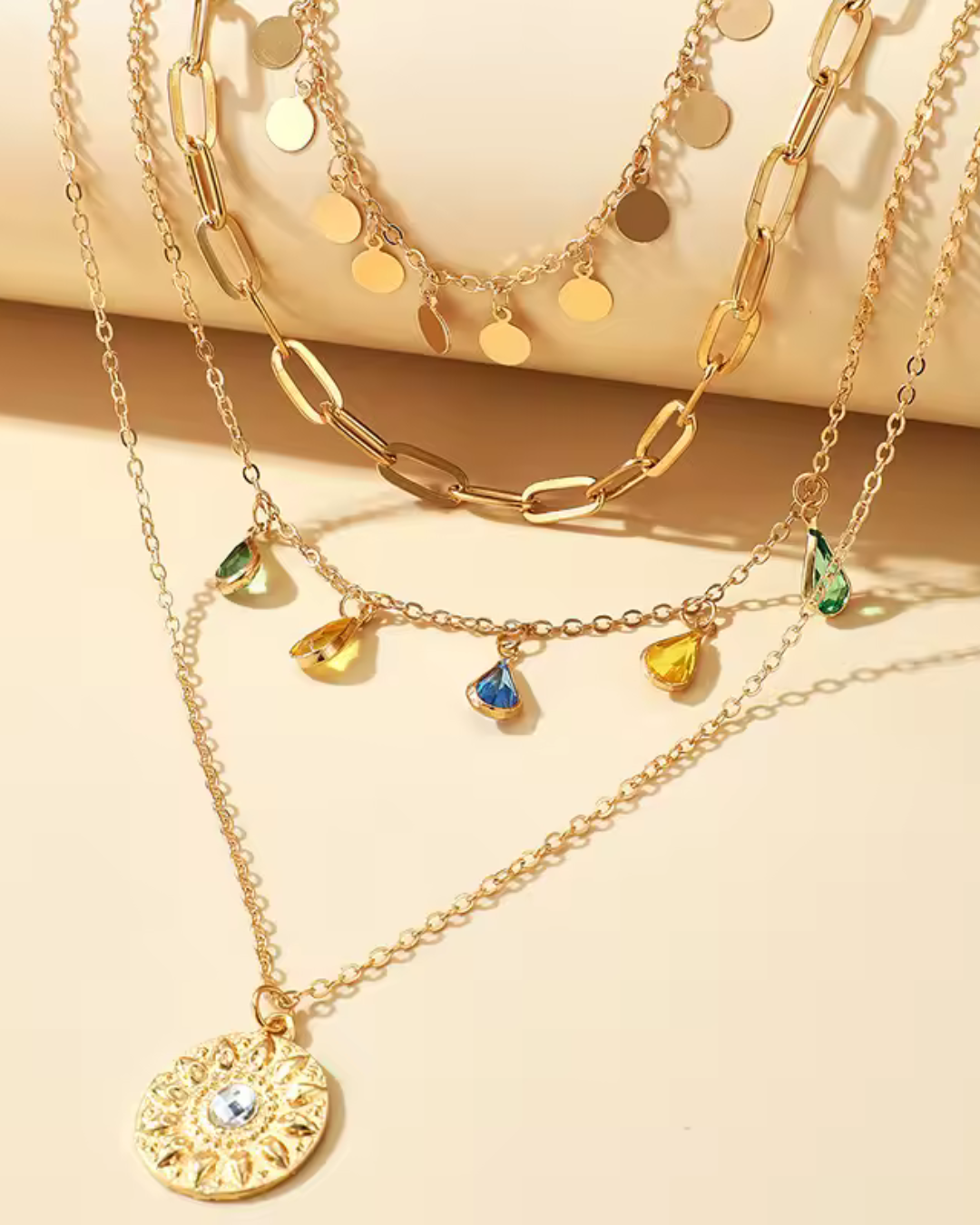 PAZ | Collar Eclipse Dorado