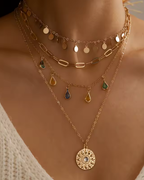 PAZ | Collar Eclipse Dorado