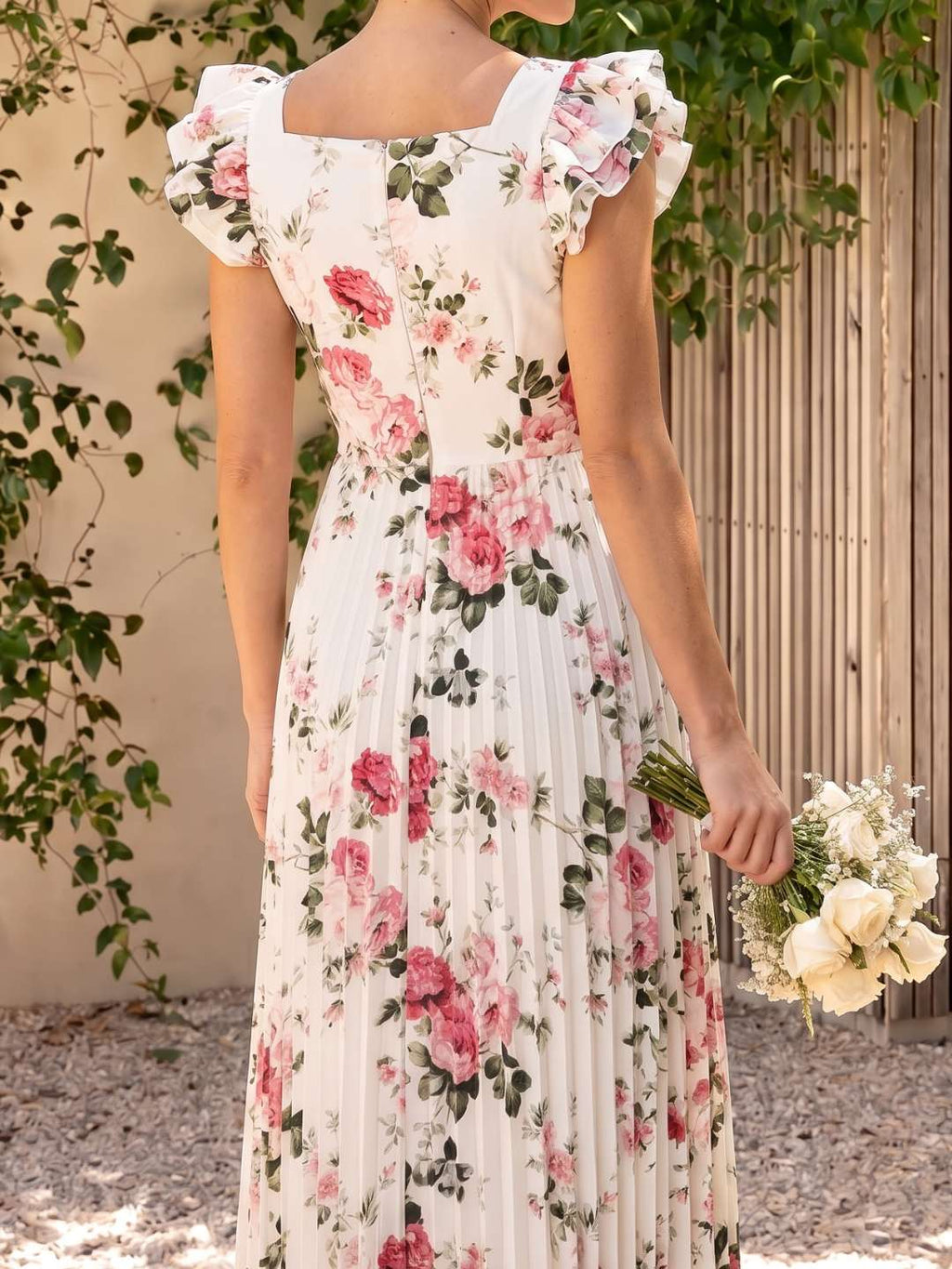 Micaela | Vestido Floral Plisado