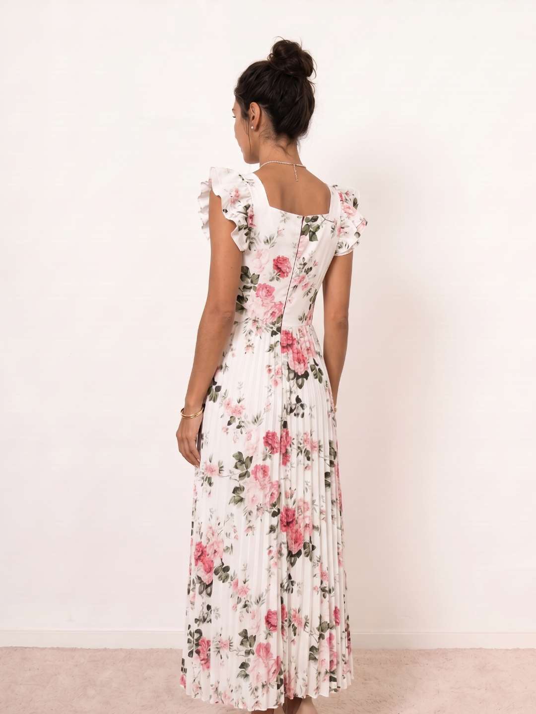 Micaela | Vestido Floral Plisado