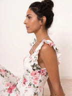 Micaela | Vestido Floral Plisado