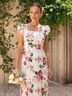 Micaela | Vestido Floral Plisado