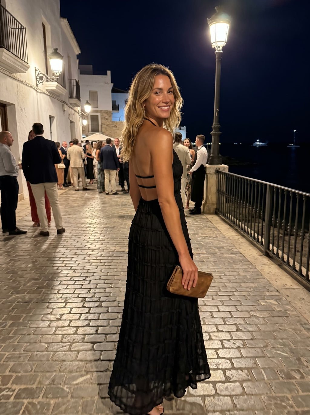 Ángela | Vestido Halter Plisado