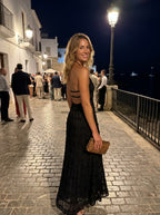 Ángela | Vestido Halter Plisado
