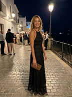 Ángela | Vestido Halter Plisado