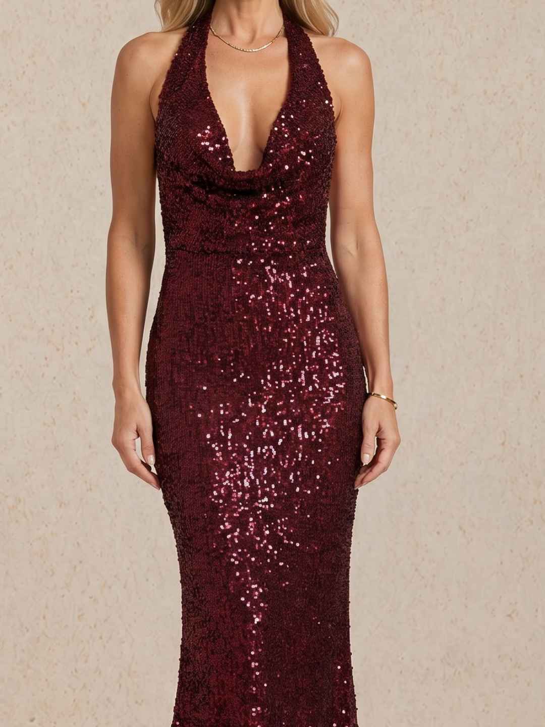 Estrella | Vestido Lentejuelas Halter