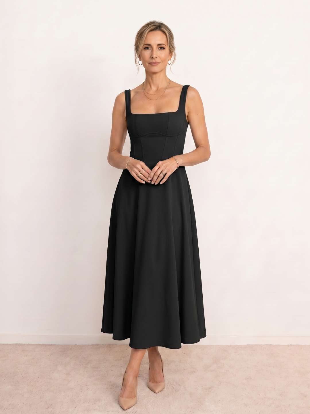 Genoveva | Vestido Escote Cuadrado