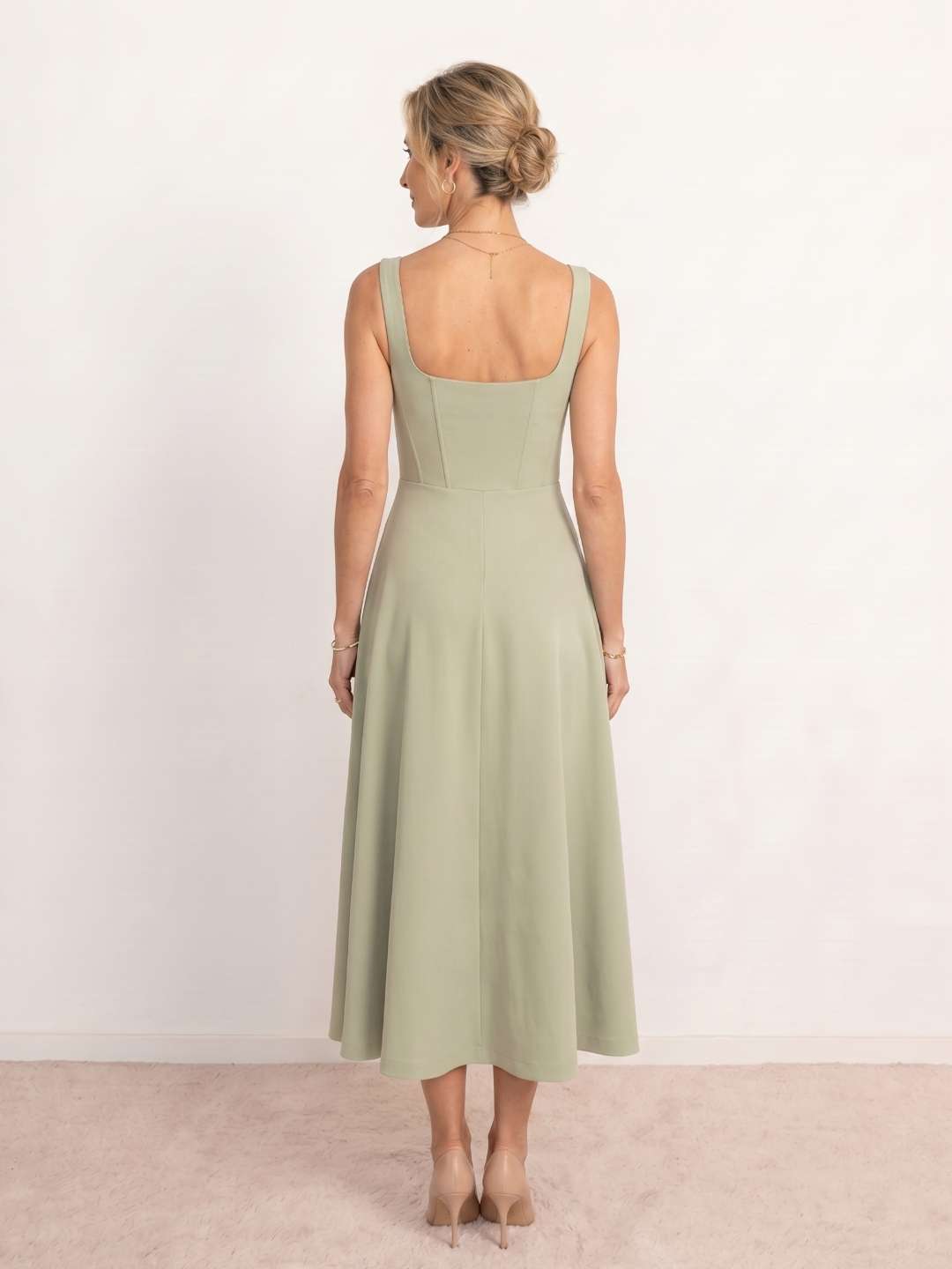 Genoveva | Vestido Escote Cuadrado