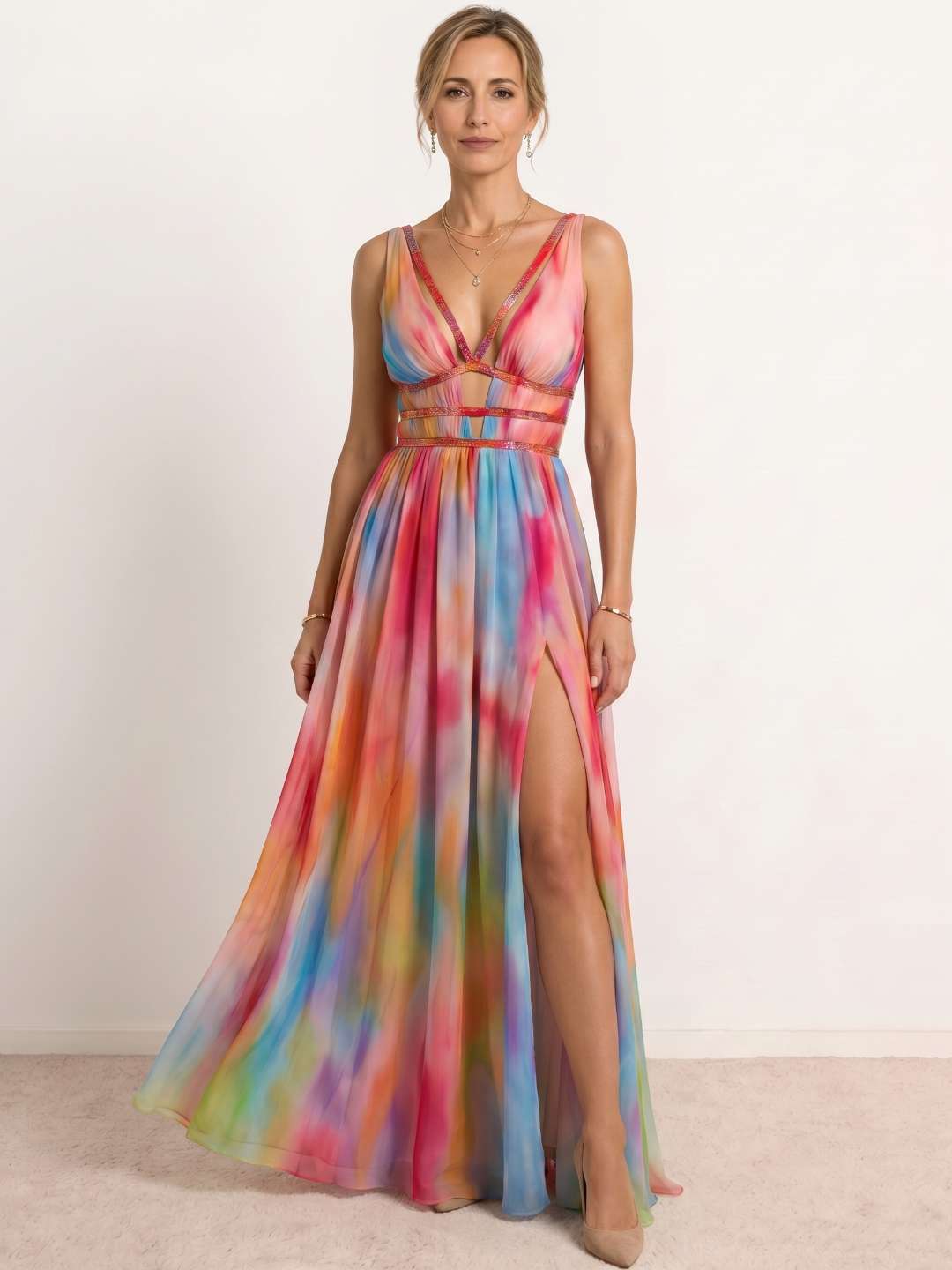 Asunción | Vestido Estampado Multicolor