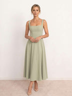 Genoveva | Vestido Escote Cuadrado
