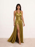 Antonella | Vestido Halter Plisado