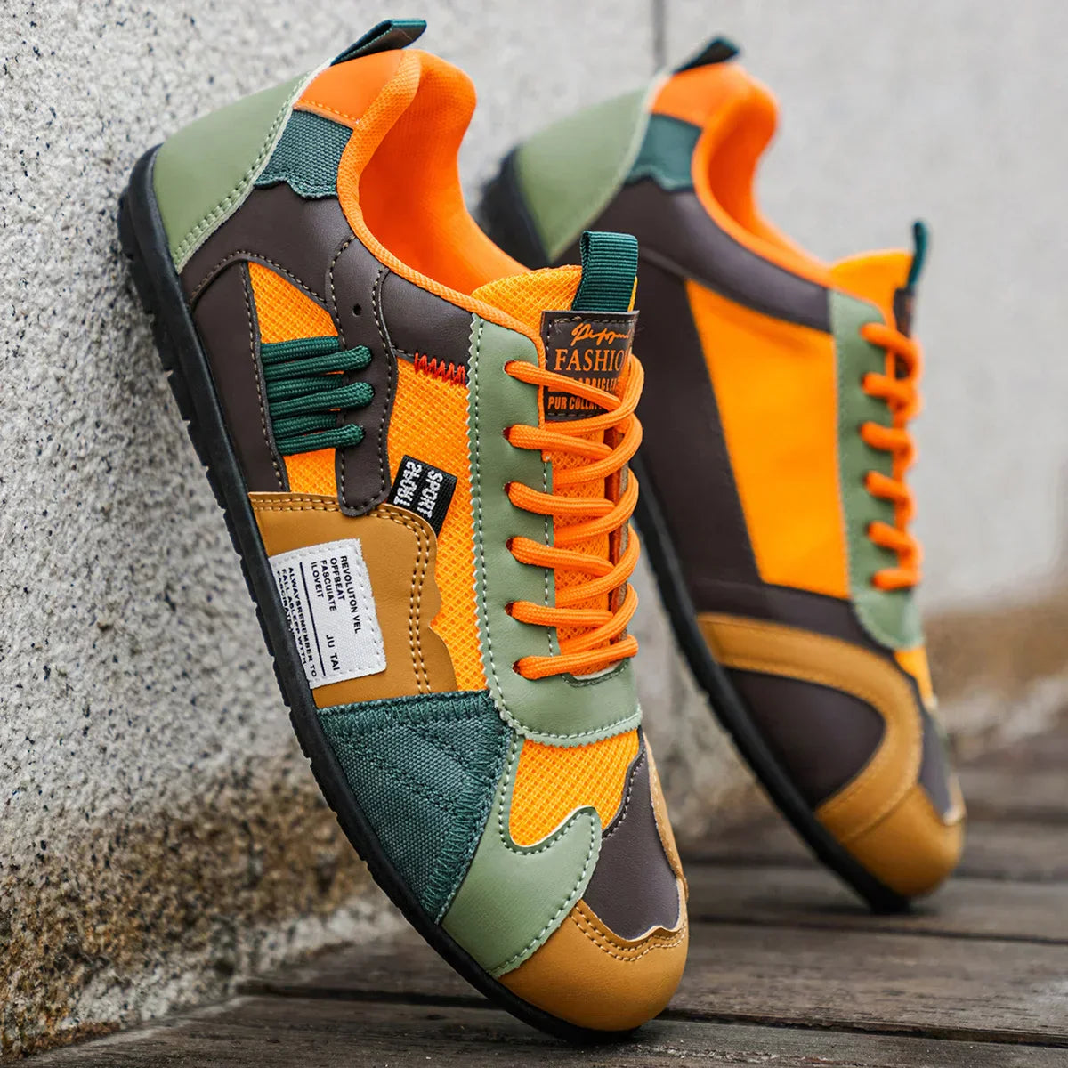 GIOVANNI | Zapatillas retro multicolor