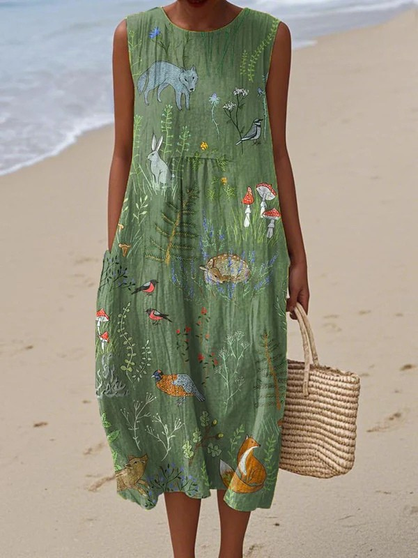Hope | Vestido Midi Bosque Encantado