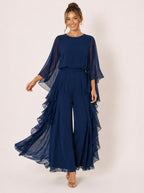 Aurora | Completo elegante en chiffon con volante