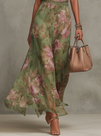 Seseña | Vestido Largo Floral Elegante