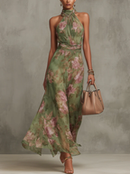 Seseña | Vestido Largo Floral Elegante