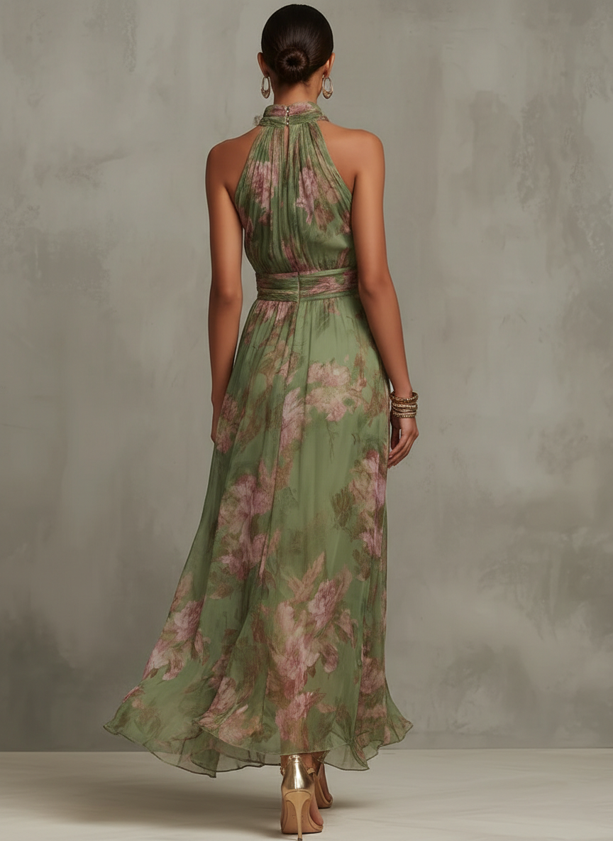 Seseña | Vestido Largo Floral Elegante