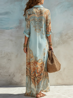 Serena | Vestido Camisero Elegancia Mediterránea