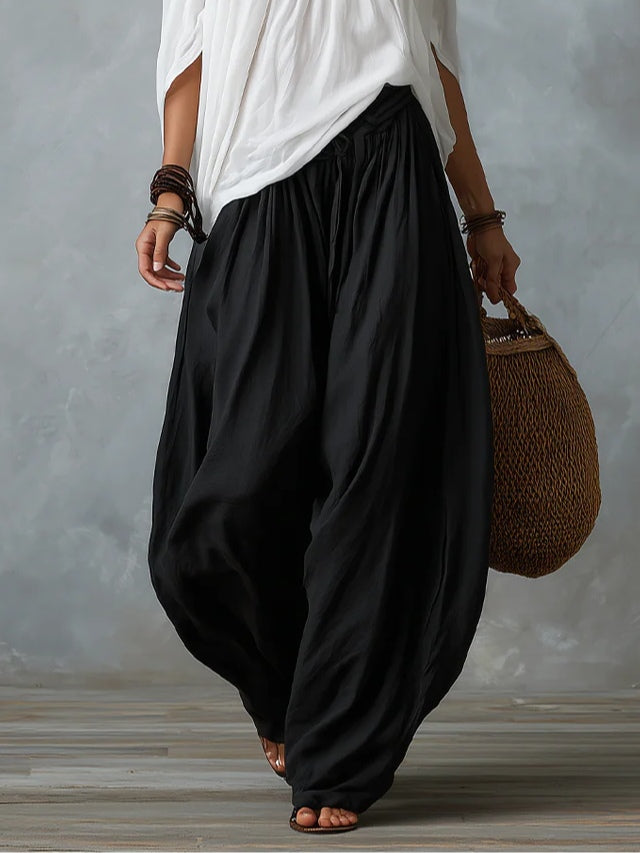 Talia | Conjunto Top Hombros Descubiertos y Pantalón Palazzo