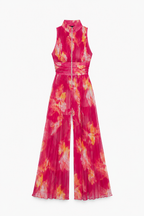 Mono Zsófia | Tuta in georgette plissé rosa