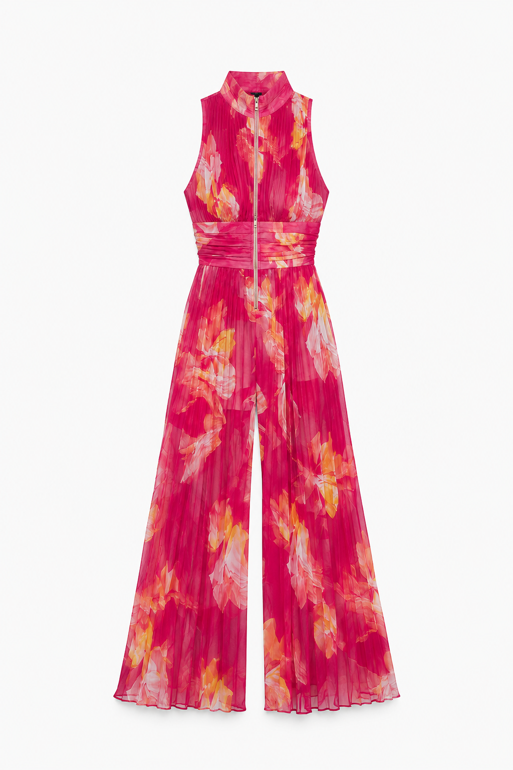 Mono Zsófia | Tuta in georgette plissé rosa