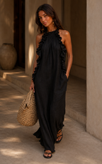 Lua | Vestido Maxi con Bolsillos