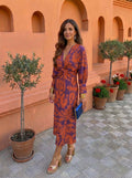 Bruma |Vestido midi con estampado