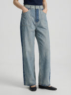 Nora — Jeans wide leg de tiro alto
