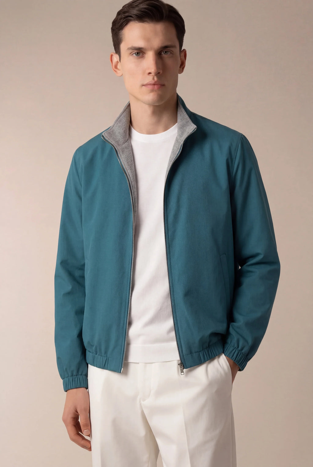 Cesare | Chaqueta Verde Azulado