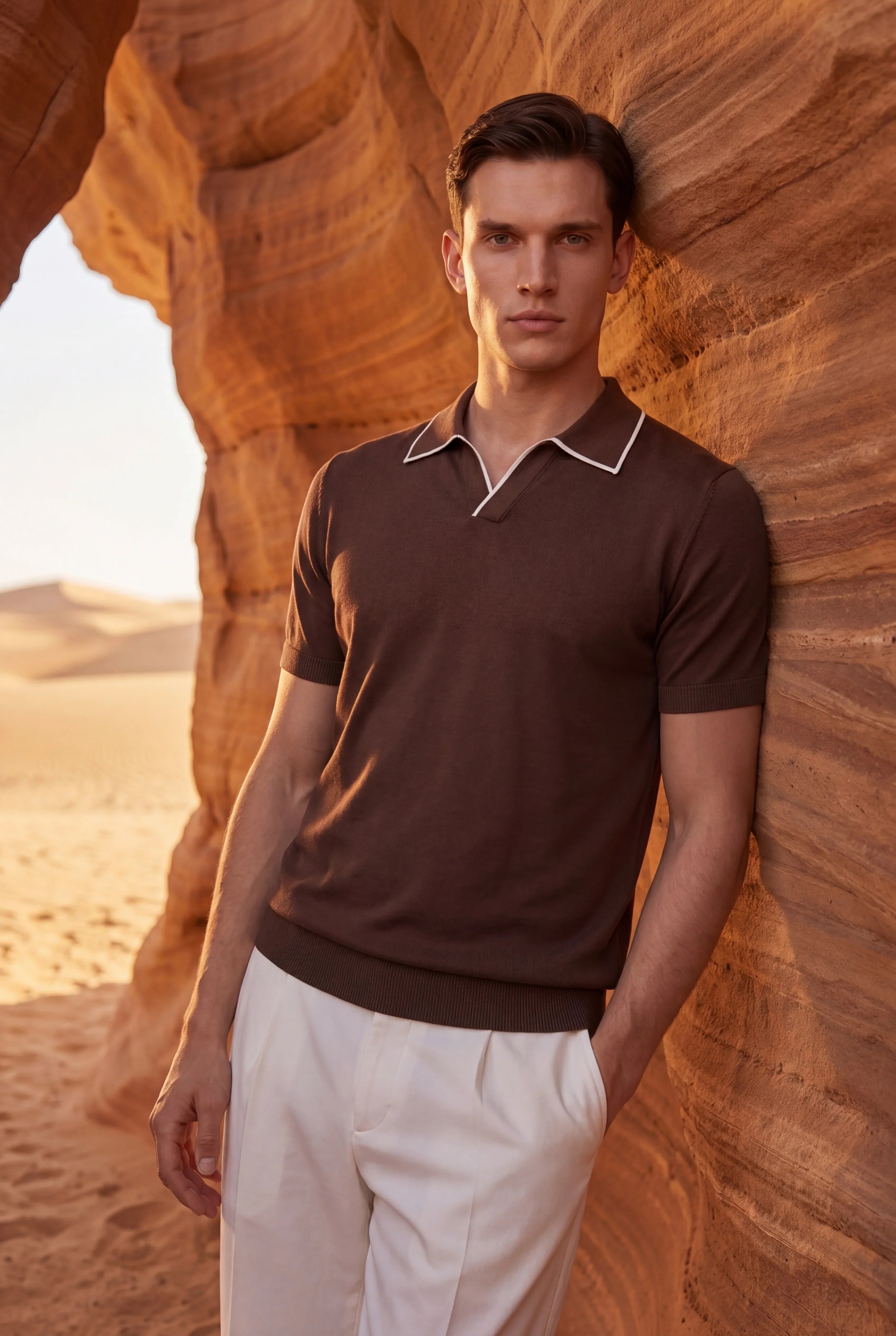 Rico | Polo Marrón