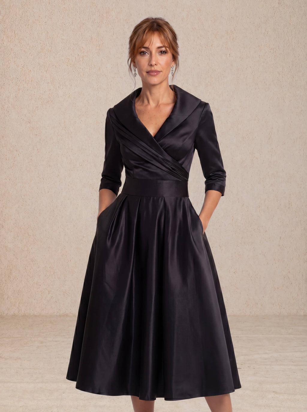 Celeste | Vestido Midi Satinado