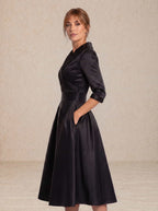 Celeste | Vestido Midi Satinado