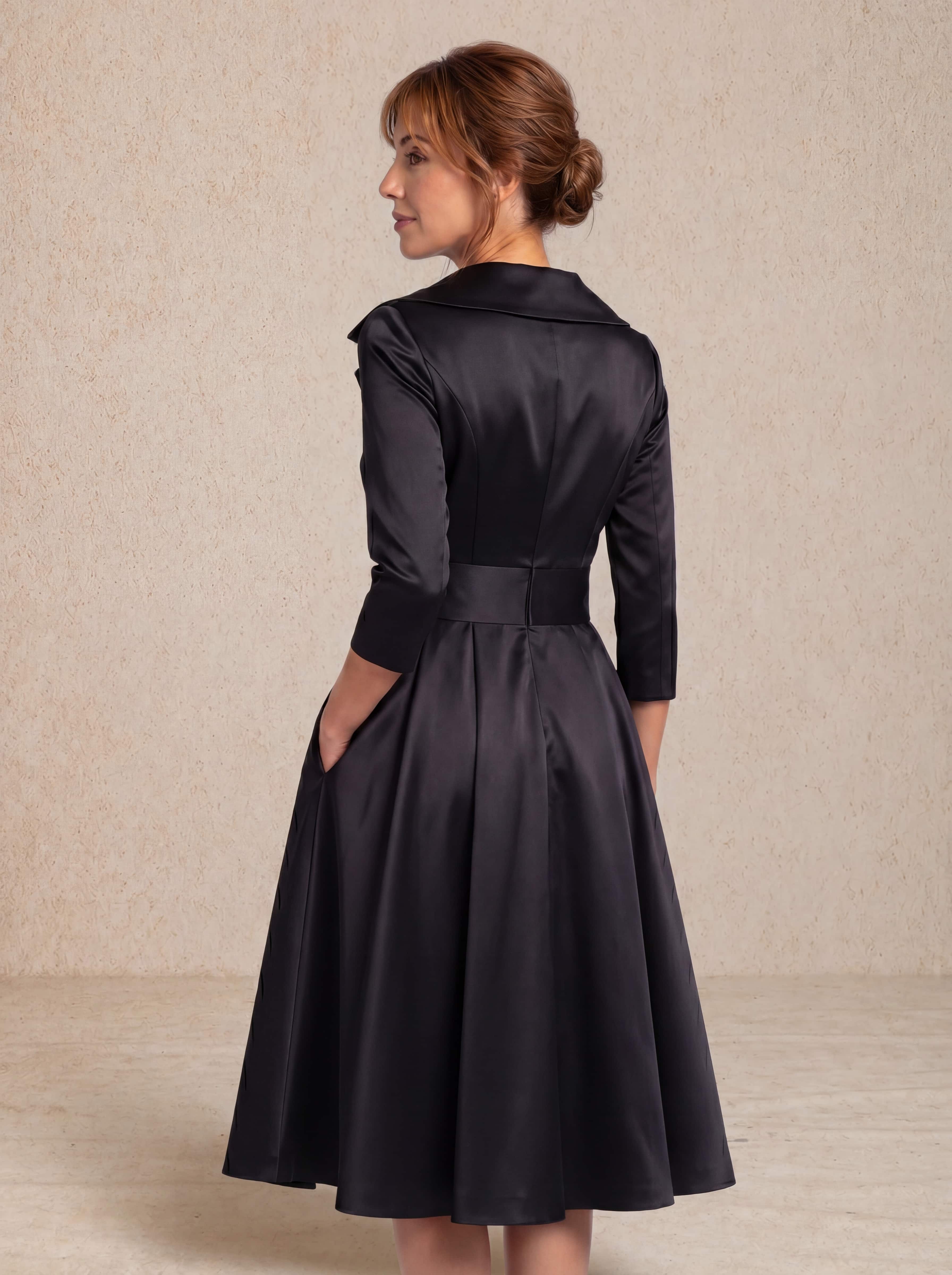 Celeste | Vestido Midi Satinado