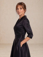 Celeste | Vestido Midi Satinado