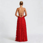 SOFIA | Vestido maxi elegante de encaje