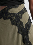 Elara | Vestido Elegante de Encaje Oliva