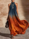 Paula | Vestido Largo Halter Degradado